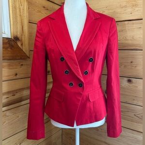 White House Black Market Vibrant Red Blazer